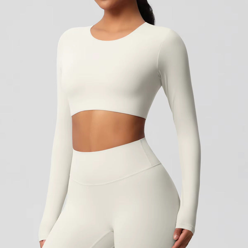The Divided Long Sleeve Cropped Shirt